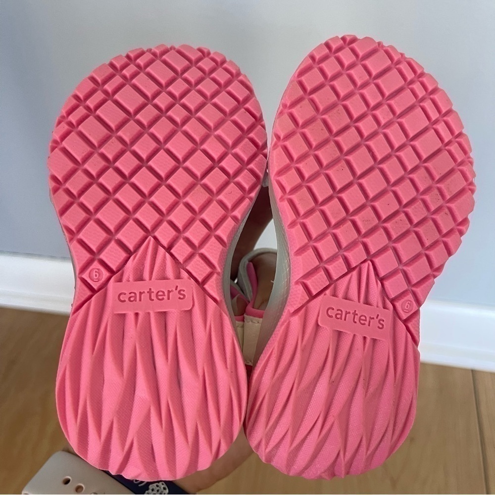Nwot Carters Dreamy Girls Rainbow Light Up Sandals - Picture 7 of 8